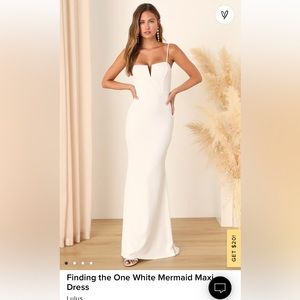 Lulus White Bridal Maxi Dress